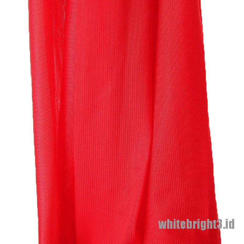 Set Hammock Bahan Sutra Warna Putih Anti Gravitasi Untuk Fitness / Yoga