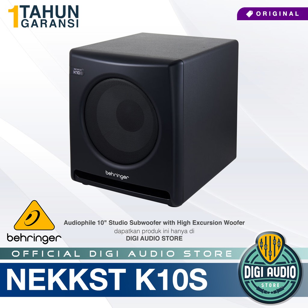 Behringer NEKKST K10S 180 Watt 10 inch Studio Speaker Subwoofer KRK Design
