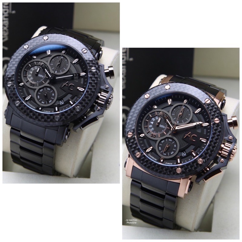 Jam Tangan Alexander Christie AC 9205 Men Tali Stainless Mesin Baterai Original