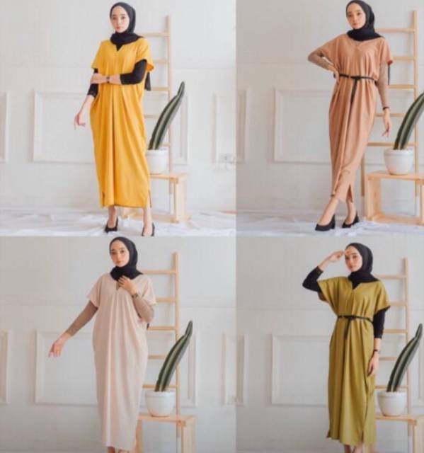 LONG DRESS/KAFTAN/TOP NAGITA CRINCKLE AIRFLOW JUMBO