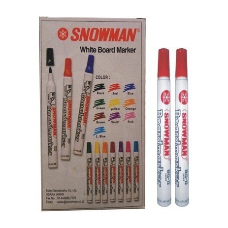 

Spidol Snowman White Board Merah