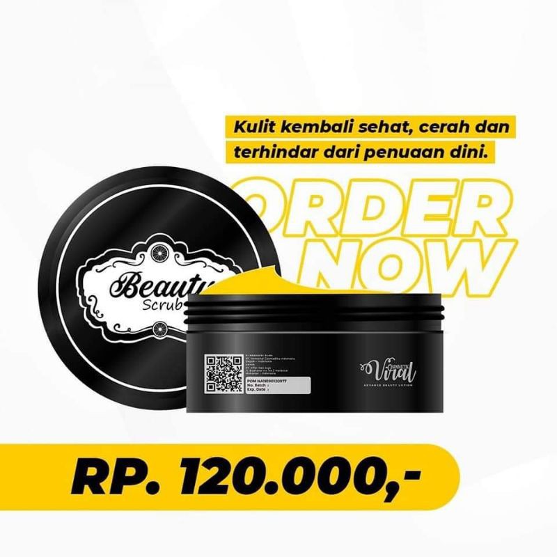 BEAUTY LOTION RK KOSMETIK VIRAL ADVANCE / BEAUTY SCRUB BPOM ORIGINAL 100%