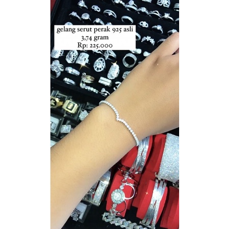 Gelang Perak Serut 925 Asli Terbaru