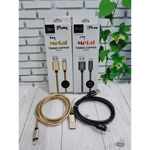 Kabel data Iphone Zbox full Metal Tinned Copper