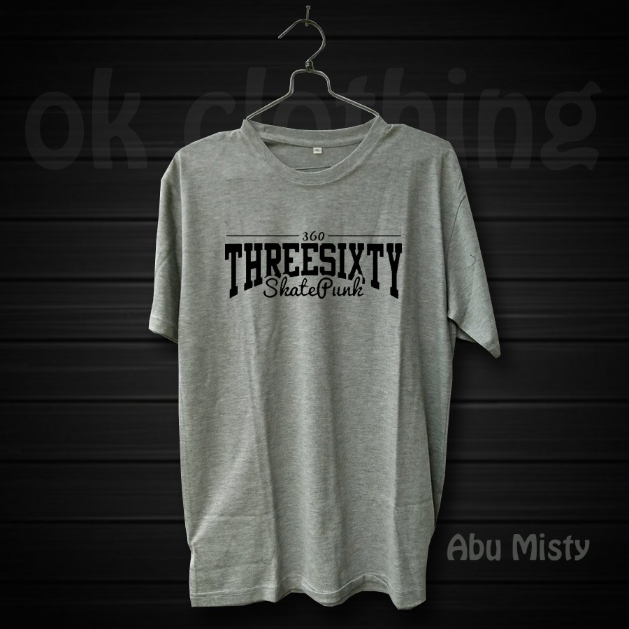 Kaos Baju Threesixty Abu misty