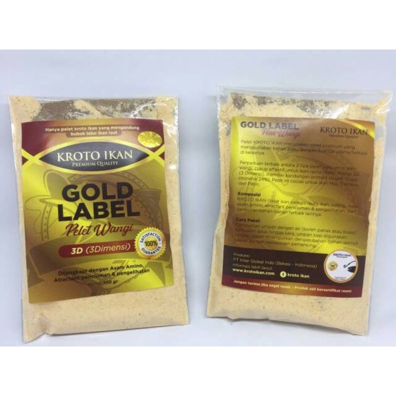 pelet WANGI 3D - UMPAN Gold label dr kroto ikan