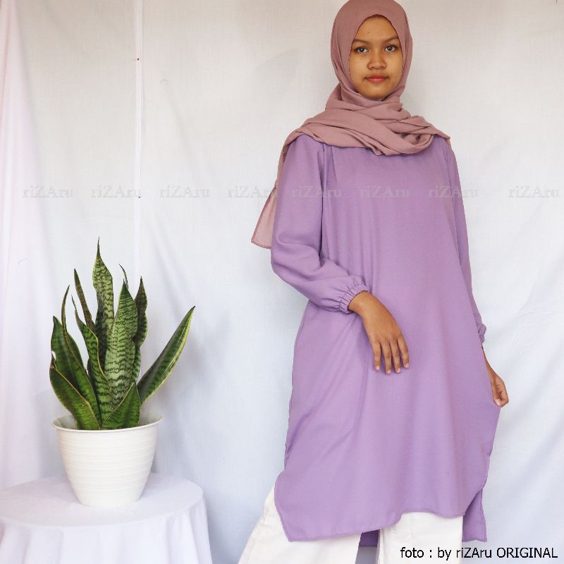 Tunik Belah Pinggir | Atasan Gamis by riZAru