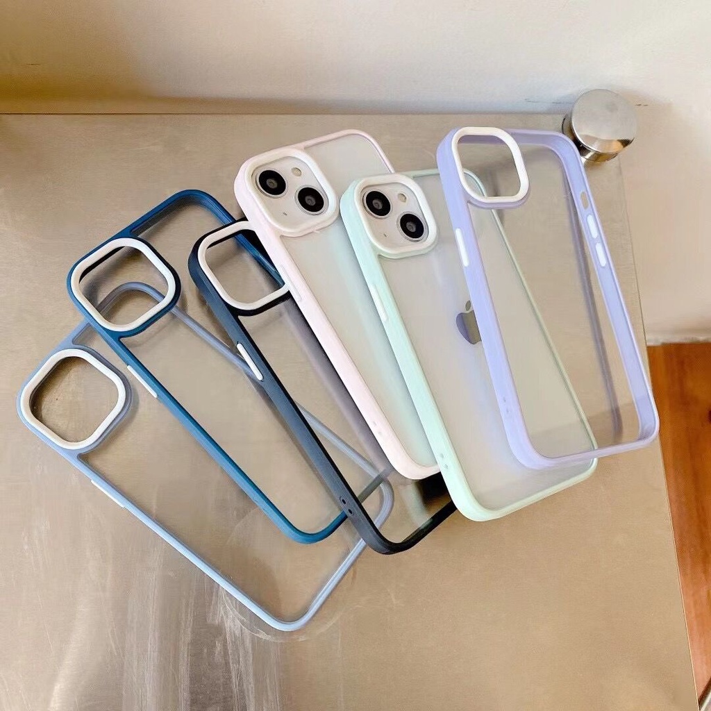 Case Apple iPhone Case Kualitas Tinggi Akrilik Bening Casing Ponsel iPhone X XS XR 11 12 13 Pro Max Casing Ponsel iPhone Case