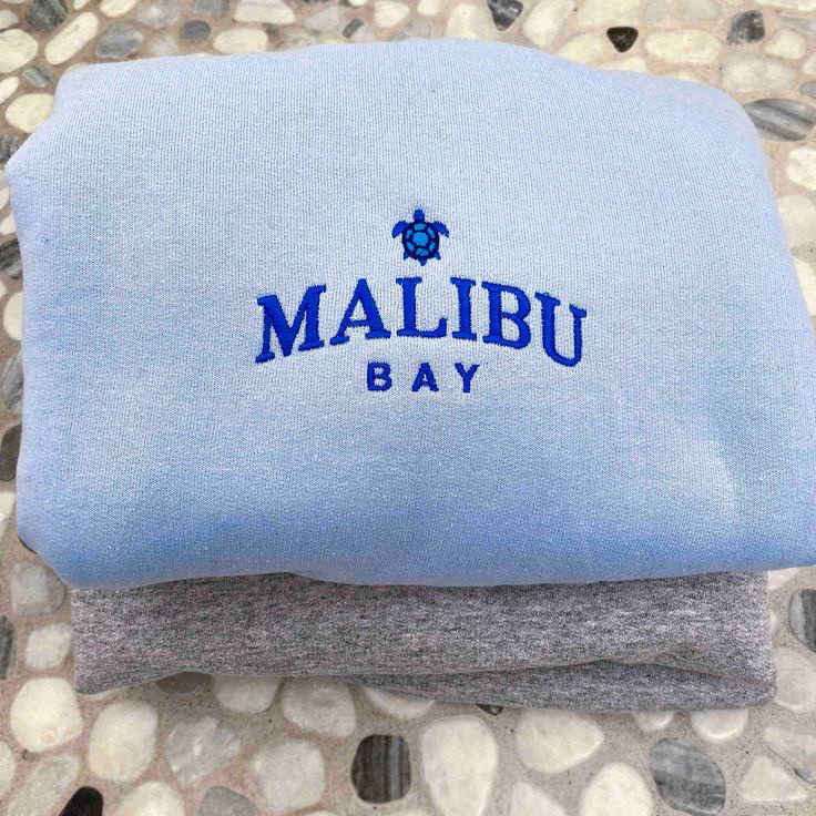 SWEATER WANITA CASUAL MALIBU BAY BORDIR FLEECE TEBAL HALUS PREMIUM KEREN TERBARU,