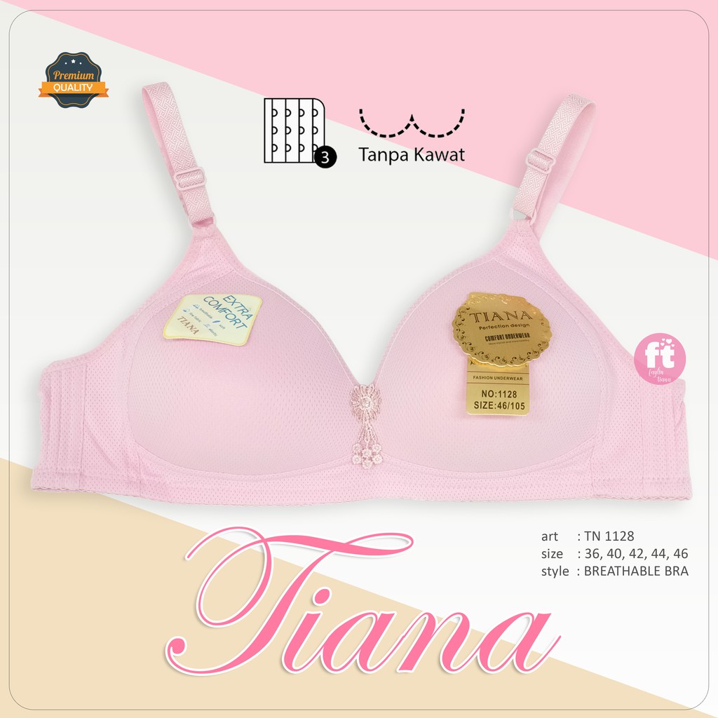 TIANA | BRA Cup Besar Kait 3 / BH Jumbo / Breathable Bra / art TN 1128