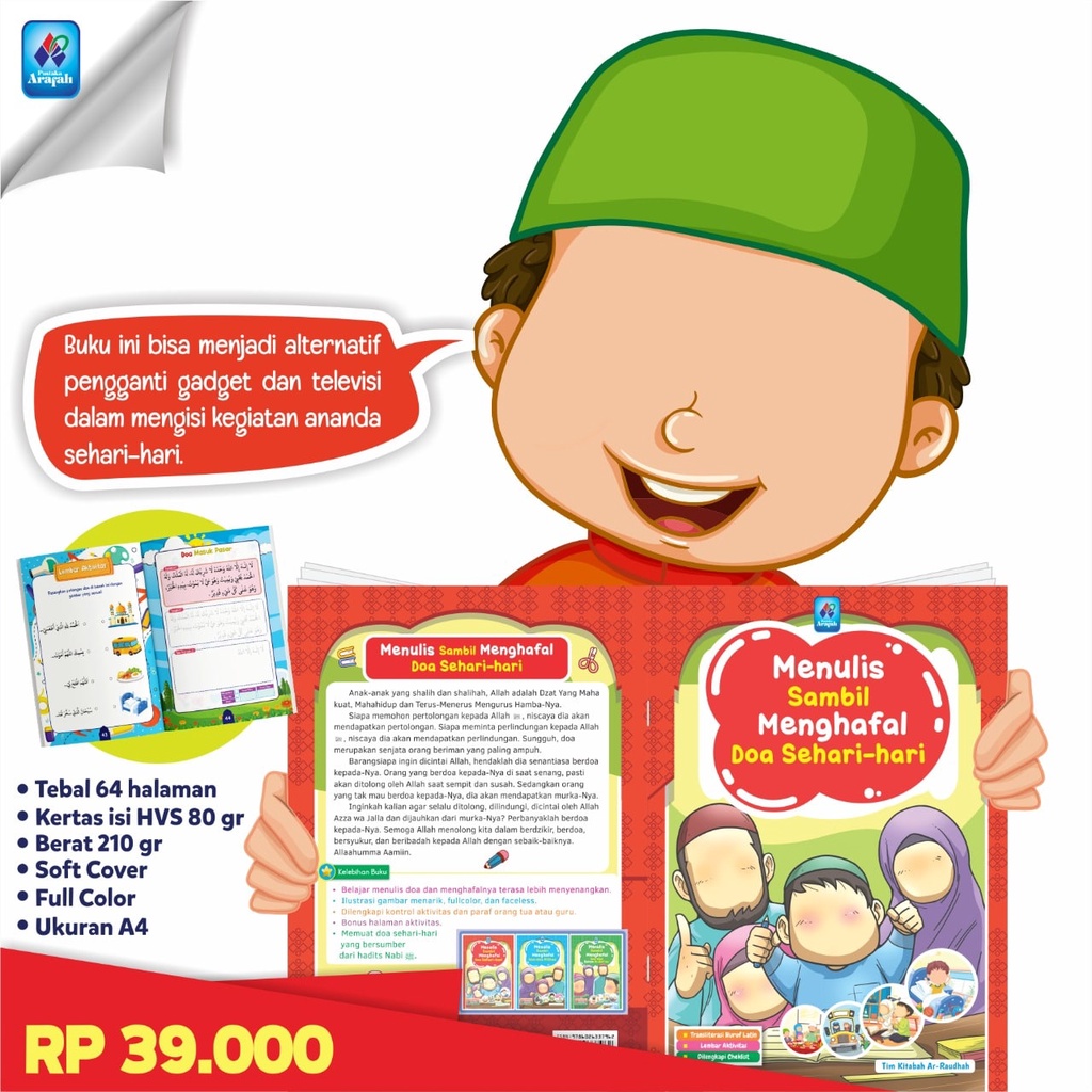 Buku Anak : Menulis Sambil Menghafal Doa Sehari-hari (Pustaka Arafah)