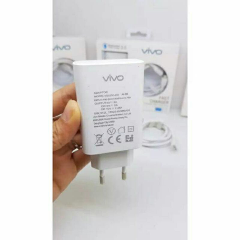 Charger Vivo Y12 Y15 Y17 Y91 Y93 Y95 V9 Support Semua hp Casan Fast Charging Micro Usb 100% Original