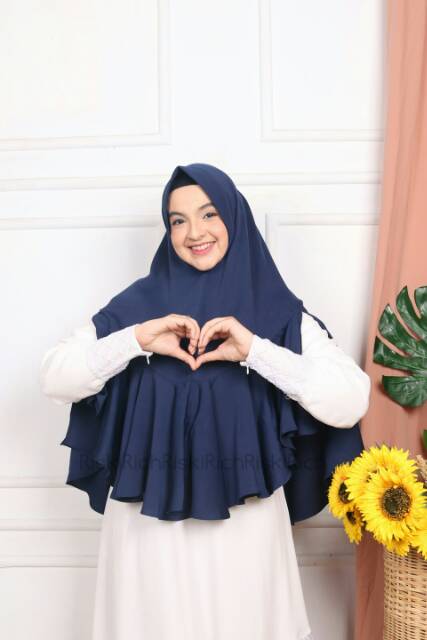 Riskirich ATHIRAH Khimar Instant Syari Premium Flowly