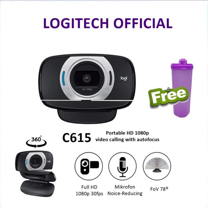 Logitech C615 Portable HD Webcam 1080p C 615 Termurah