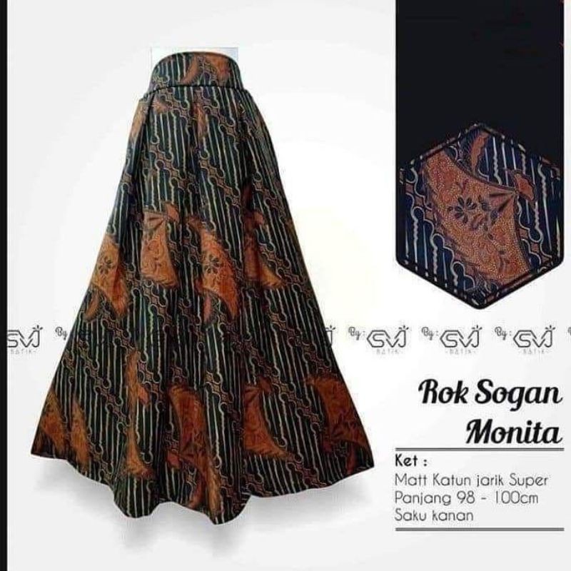 Rok Batik original Pekalongan garansi harga termurah Rok Batik Modern klok Bawahan Batik Ori By SVJ-4