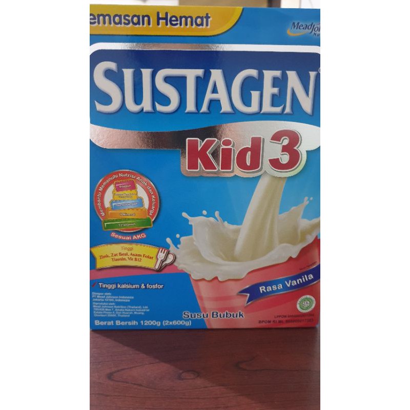 sustagen kids 1200gr vanila