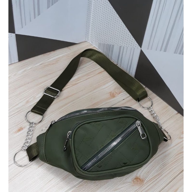 TAS WAISTBAG WANITA MASAKINI KARET SIZE 34X16CM