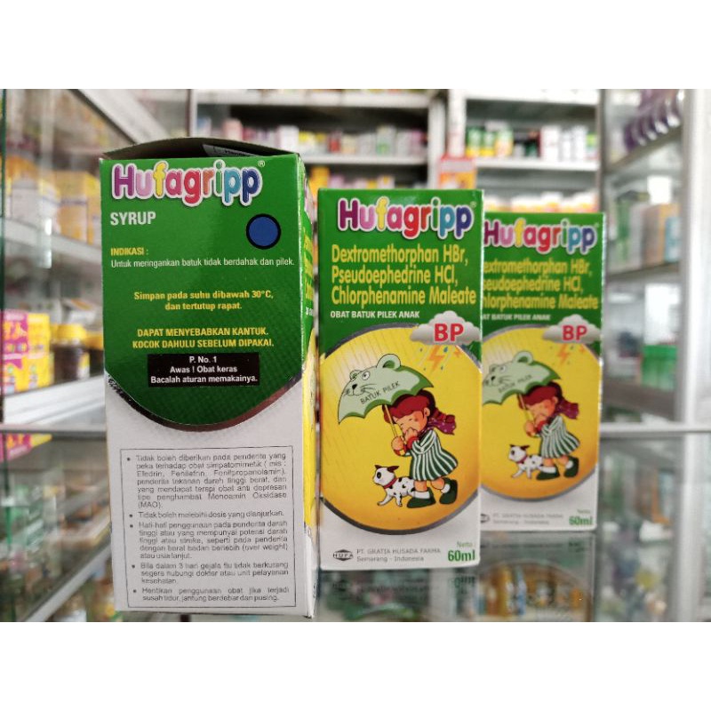 HUFAGRIP BP SIRUP 60 ml | Obat Batuk Pilek Anak - ED 09/2026