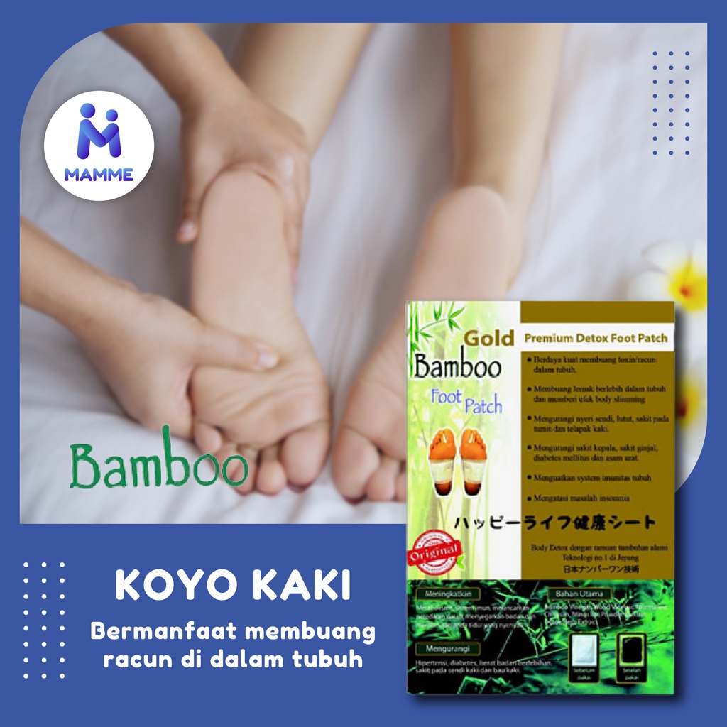 Koyo Kaki Bamboo Gold BAMBOO FOOT PATCH harga per pasang {2 pcs}