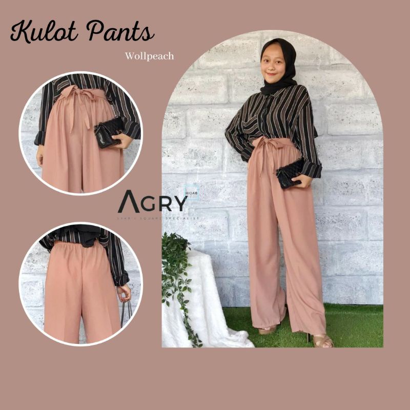 ᴀɢʀʏ Kulot Ribbon Pants