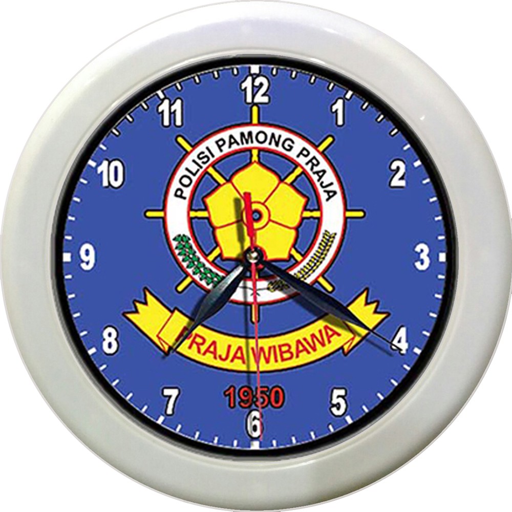 JAM DINDING SAT POLL PP 2   (DIAMETER 30CM)