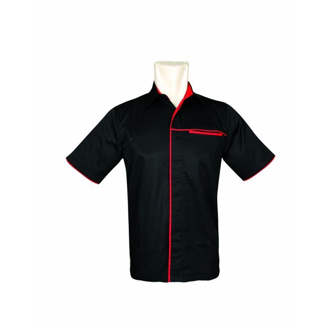 Baju kerja kombinasi Custom Bordir/Serangan Kantor/Pakaian Kerja karyawan/Kemeja komunitas tambah bordir logo /Baju pabrik Teknisi Lapangan Sekolah