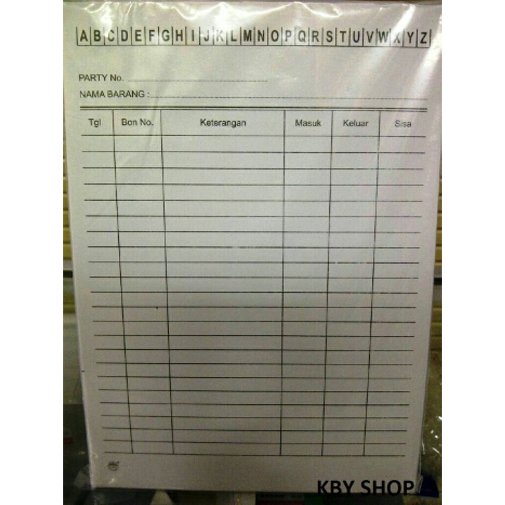 

Promo KARTU STOK PERSEDIAAN BARANG terakhir