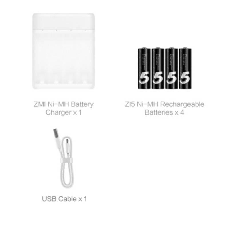 ZMI NiMH Zi5 / Zi7 Rechargeable Battery Set Docking