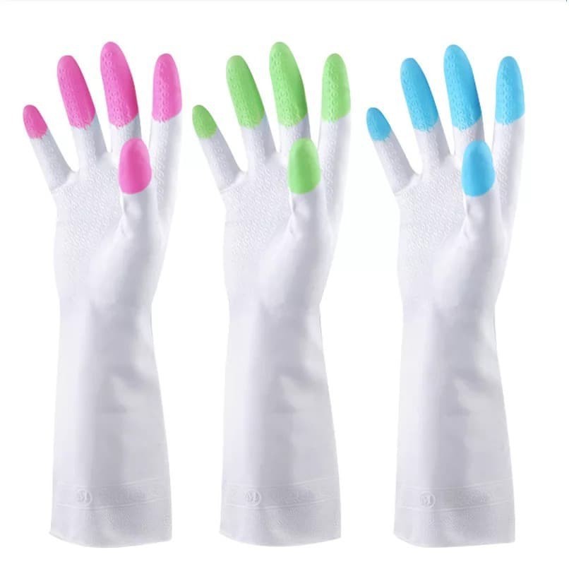 Sarung Tangan Karet Cuci Piring Anti Air / Rubber Glove LATEX BIASA Silicone Glove Gloves