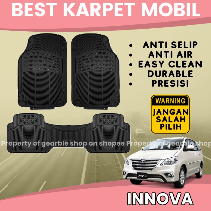 KARPET MOBIL INNOVA ALAS LANTAI MOBIL INNOVA KARPET KIJANG INNOVA INOVA KARPET DASAR MOBIL ANTI AIR