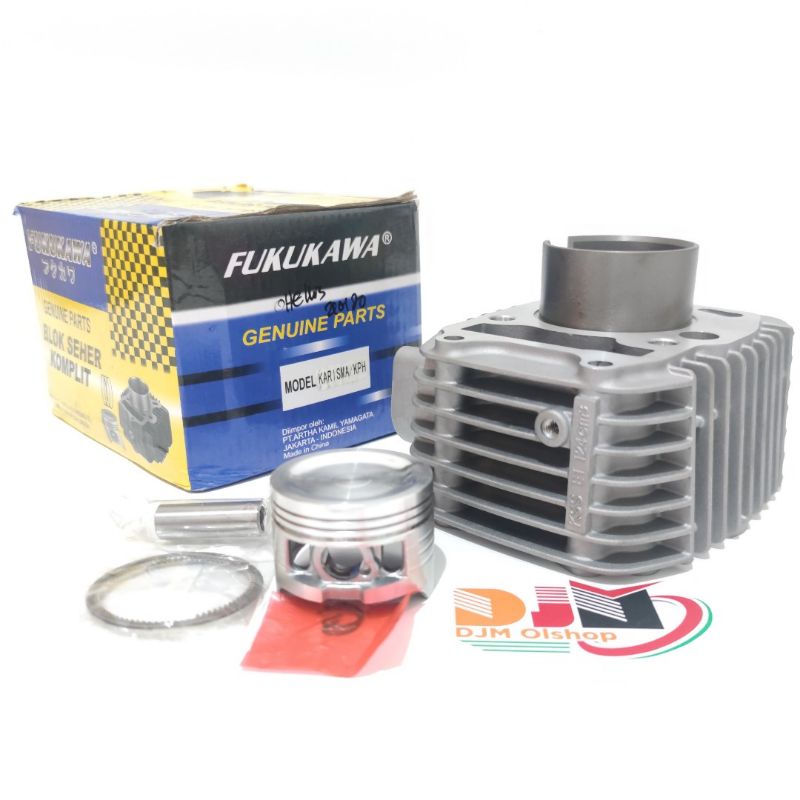 Fukukawa Paket Blok Seher Komplit Piston Kit Vixion 3C1 Jupiter Mx Jupiter Z Mio-Nuovo Beat Karbu Vario Karbu Vario125-150 Spin125 Supra Fit New Grand-Supra Mio J Mio M3 Xeon Rc Vega ZR Karisma Satria Fu150 Rxking  Bonus Paking TOP SET