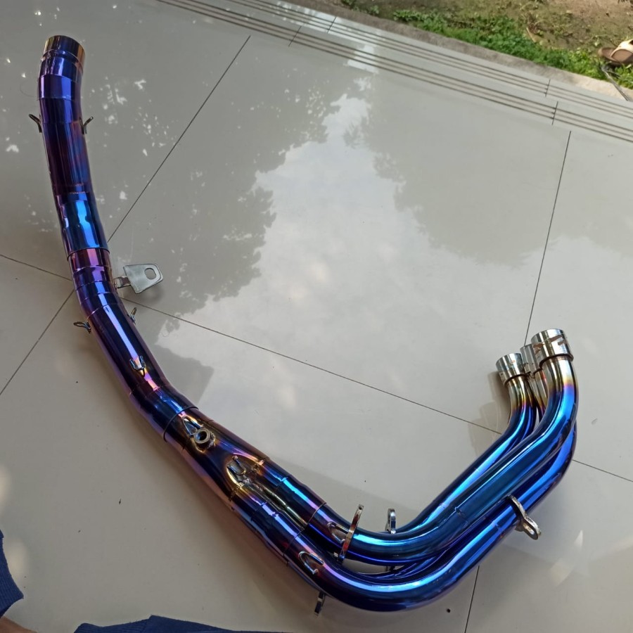 HEADER NINJA ZX25R BLUE  UNDERBELLY N SAMPING