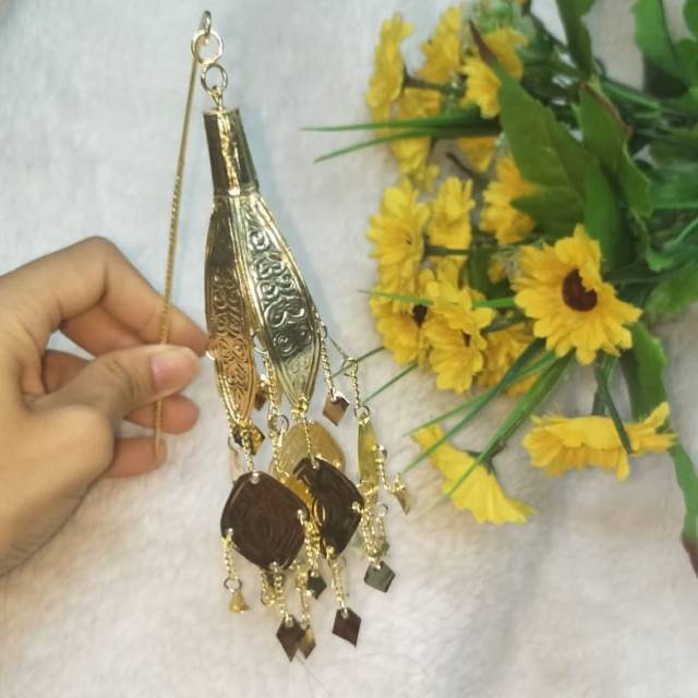 Jurai Lonceng Kantil Aksesories Rambut Pengantin Wanita Adat Aceh