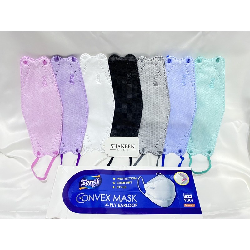  Masker  Sensi Convex 4 Ply Earloop 3D Mask ECERAN SATUAN 