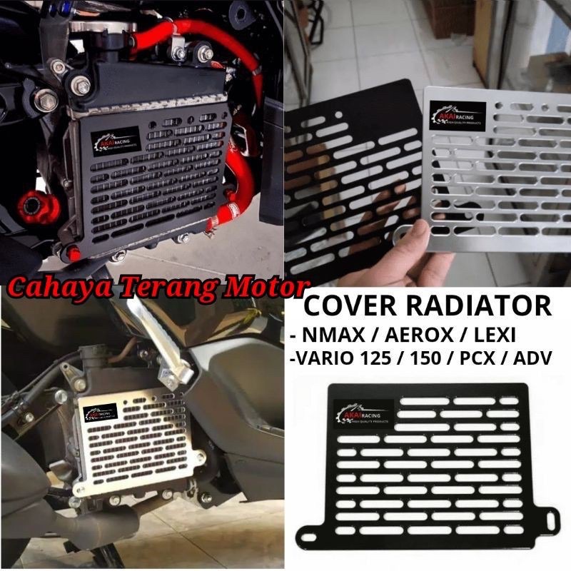 Tutup Radiator Cover Merk CHA Thailand Radiator Tebal Nmax Old, Adv , Pcx, Nmax New 2020, Aerox Lexi Vario 125 150