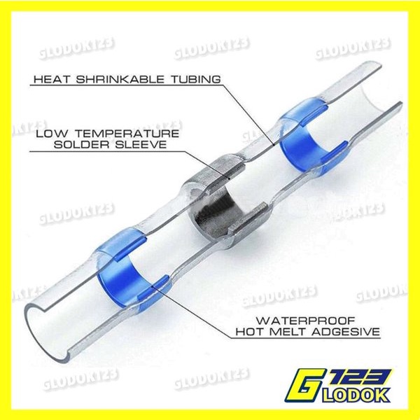 Heat Shrink Konektor Penyambung Kabel Isolasi Bakar Solder Waterproof