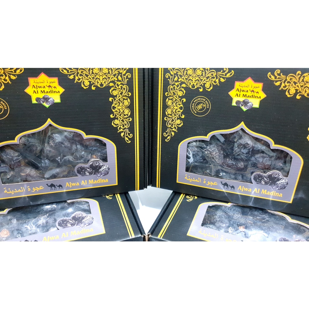 Kurma AjwaKEMASAN KARDUS al-Madina Premium 1kg / Kurma nabi / Kurma Ajwa Original