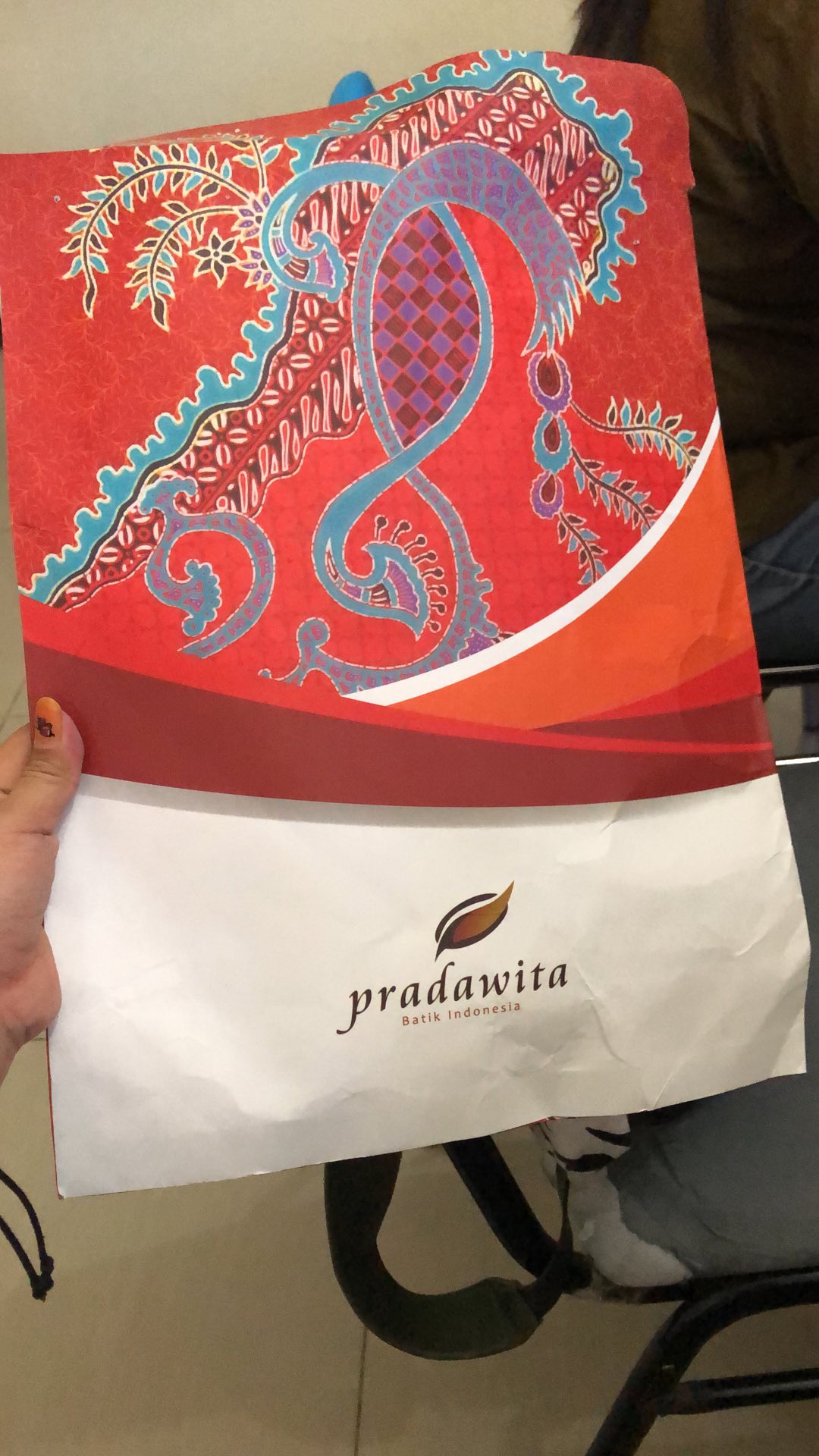 Pradawita Batik Floris 3b-biru