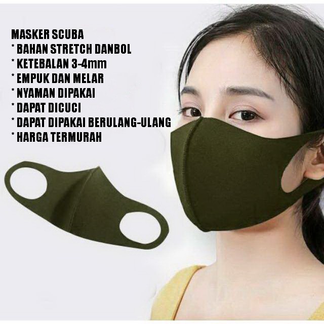 MASKER SCUBA PENUTUP WAJAH MULUT DAN HIDUNG