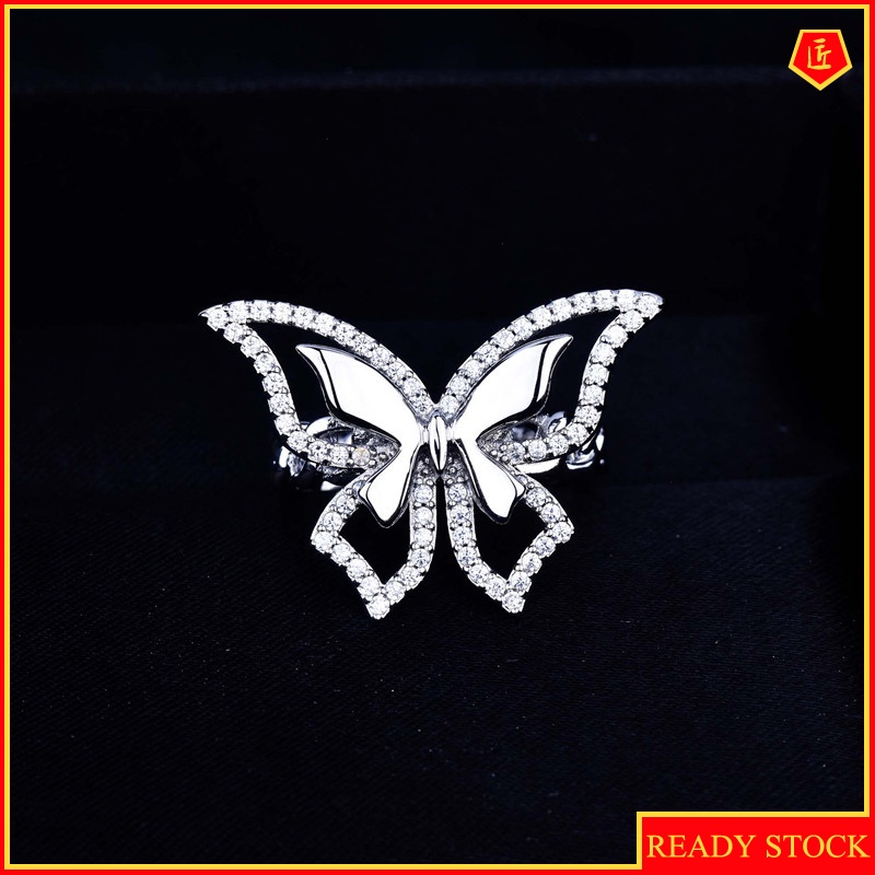 [Ready Stock]Elegant Graceful Fairy Butterfly Chain Ring Advanced Design Sense