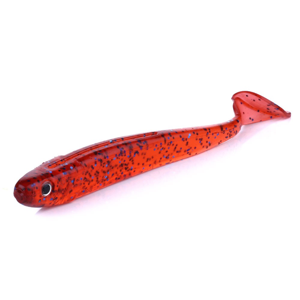 HENGJIA 6pcs/bag Worm Bait 10.5cm/4.7g Big Soft Fishing Lure Silicone Bait With T Tail Fake fish
