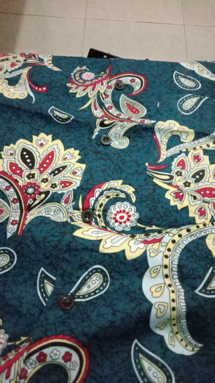 [gridline - R023 & R050] Kemeja Batik Pria Katun Lengan Pendek Regular