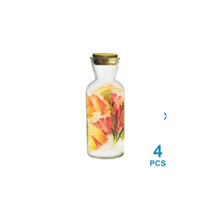 Krishome 500 Ml Set 4 Pcs Botol Carafe