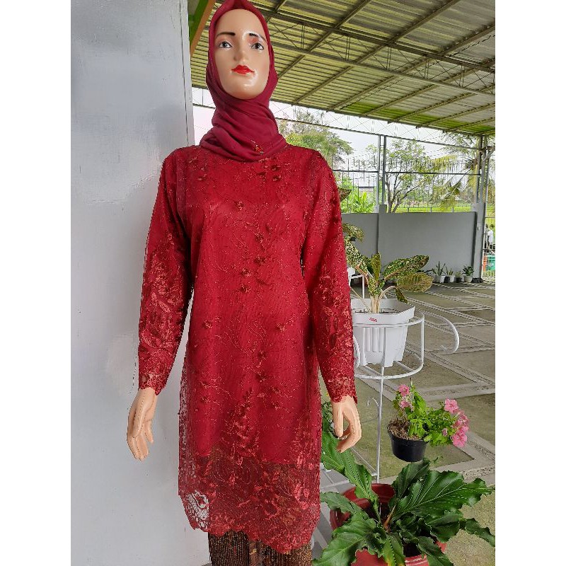 ATASAN KEBAYA TUNIK TUMPAL/ KEBAYA IBU PENGANTIN/KEBAYA AMONG TAMU/KEBAYA KINDANGAN