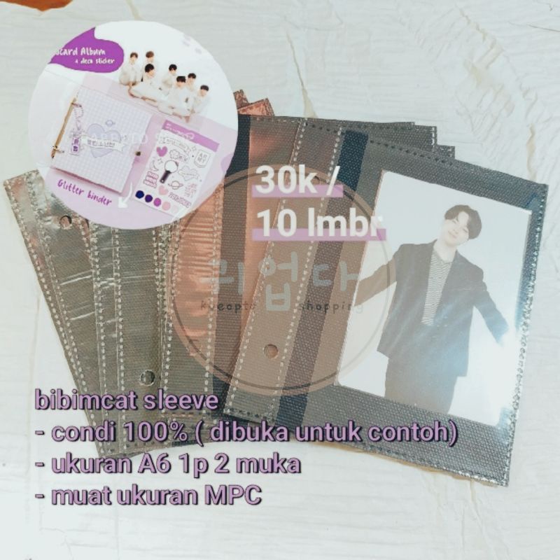 

bibimcat sleeve A6 1p 2 muka binder kolbuk