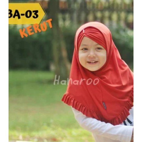 Hanaroo Hijab Jilbab Bayi BA-03 Kerut