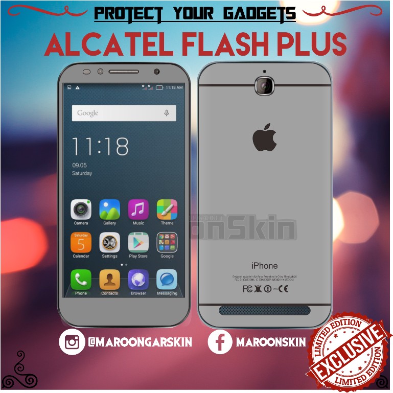 Garskin Alcatel flash Plus Motif Iphone