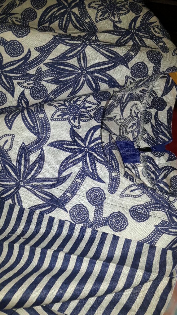 Tey-17 Batik Wanita Asj Sa Hrb026 Kenongo Kemeja Tosca Pendek