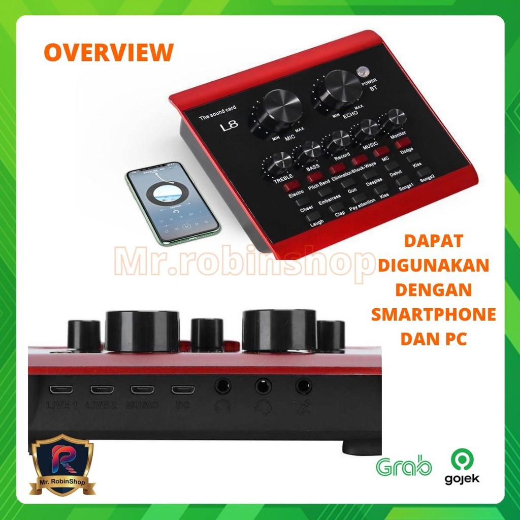 Live Broadcast Sound Card Set Mobile Phone Computer