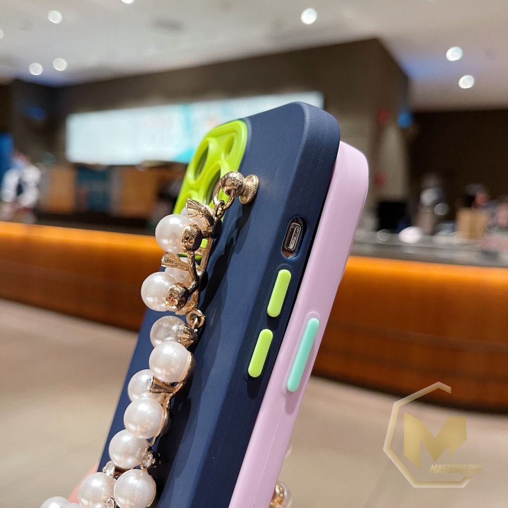 SOFTCASE NALLE RANTAI MUTIARA MACARON CANDY KOPER 2IN1 PROTECTION OPPO F7 PRO RENO 4F F17 PRO 5 5F A94 6 7 7Z A96 MA3337